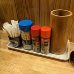 鳥よし - カウンター席の卓上