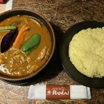 ラマイ 札幌北33条店 - チキン（スープ大盛り、2辛）＆ライス（L）