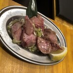生ラムレア焼きジンギスカン 羊屋チョップ - ネギ塩ラムタン　960円
