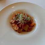 アロマティコ - 鴨肉と長ネギのトマトソース