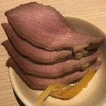 麺屋一燈 - 鴨南蛮チャーシューそば　カモウォ〜ン　吊るし焼き豚チャーシュー