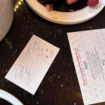 ハイピリオン・ラウンジ - キャストさんからのメッセージカード　味のありすぎるドナルドがプライスレス