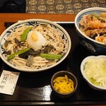 戸隠そば  - 天丼セット(1200yen)