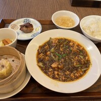 正宗広東私房菜サワダ 梅田エスト店 - 澤田流麻婆豆腐セット　ライス、本当に小？