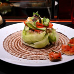ラトリエ ドゥ ジョエル・ロブション - 【LUNCH MENU B @税込10,000円】マグロのコンフィをニース風サラダに高糖度トマトのトーストを添えて