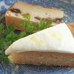 ユキノシタ - 季節のヴィーガンケーキ２種盛り合わせ¥1,500