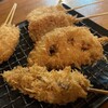 大阪串かつ てん家わん屋 - 丸ころ、蓮根、鶏レバー、鶏ハツ