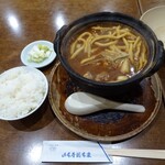 Yamamotoya Souhonke - 味噌煮込みうどん　ライス