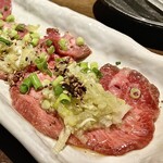 焼肉料理屋わんこ - 「上タン塩ネギ焼」のアップ…