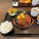 手ごねハンバーグと鉄板焼 來音屋 - 