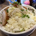 のろし - ラーメン汁なし肉三枚 タマネギサイド