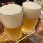雷餃子 - 生ビール550円