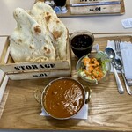 Darjeeling Spice - サラダとアイスコーヒーも。