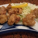 ゑびす - 鳥唐揚　ニンニク効いてます