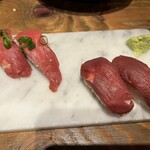 裏なんば 肉寿司 - 