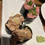 裏なんば 肉寿司 - 