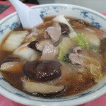 中華料理 萬福 - 肉入り椎茸ソバ