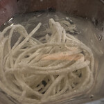 そばきり 日曜庵 - 粗挽き蕎麦に付いてくる水蕎麦