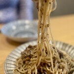 Tsukune Seisakusho - 椎茸醬和え麺 アップ