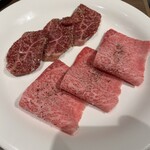 焼肉あきら - サガリ、特上ロース