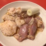 Yakiniku Reimen Tecchan - 親鶏盛
                      まるかわ、ももにく