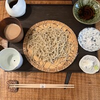 浅草 ひら山 - 木の実つゆ付き蕎麦