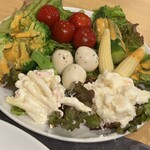 シュラスコレストラン ビア&バイキング ALEGRIA - サラダ山盛り