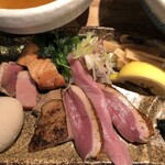 鴨出汁中華蕎麦 麺屋yoshiki - 特製鴨クリーミー塩つけ蕎麦