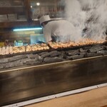 伊勢廣 - ホテルの中でも普通に炭火