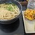 まるやうどん - 料理写真:かけ中+野菜かき揚げ・ちく天