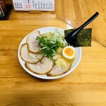 いっぽし - チャーシューめん(大盛り)+にんにくトッピング