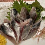 寿司海鮮 御旦孤 - 鰯の刺身¥700