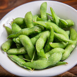 Freshly boiled edamame