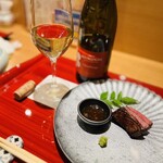 かねと - 和牛　しんしん　ニンニクソース