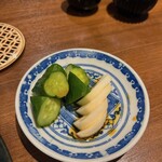 やきとり 右羽。 - ぬか漬け