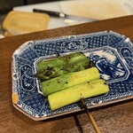 やきとり 右羽。 - アスパラ