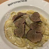 ビストロ・イナシュヴェ - 兵庫県産播磨の牡蠣と葱のクリームパスタ　トリュフの香り