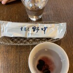 玄蕎麦 野中 - 黒豆茶