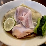 開運橋通 ふじ原 - 太メンマは鶏むねチャーシューの下