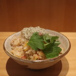 こころや - 真鯛とトマトとズッキーニの炊き込みご飯