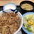 松屋 - 料理写真:牛めし大盛りランチセット、半熟卵730円税込
