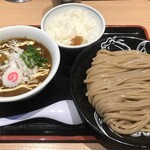 松戸富田製麺 - 料理写真:カレーつけ麺（大盛320g）¥1,200-、小ライス¥100-