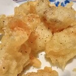 蕎楽 たか木 - 鶏の天ぷら