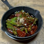 焼肉幸泉 - レバニラ鉄板焼