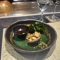 鉄板焼き あさひ - 鮑と鉄板焼き