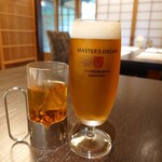 洋食 つばき - 桂花烏龍茶とプレミアムモルツ生