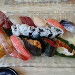 いちば鮨 - 見よ！　この質とボリューム！