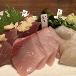 ふなっ子 - 刺身三点盛り