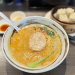 ごま麺 - 担々麺の焼売セット