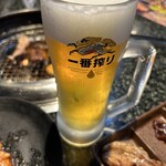 あみやき亭 - 生中